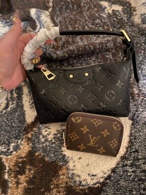 Louis Vuitton Black Monogram Empreinte Small Shoulder Bag